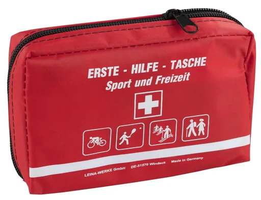"First aid kit for sports and leisure image"