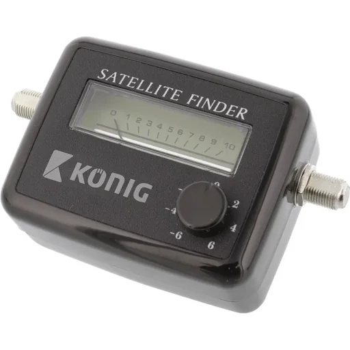 "Satellite signal strength meter image"
