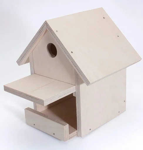 "Wooden birdhouse construction set image"