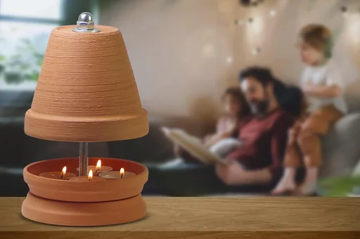 "Tealight heater including 4 tealights image"