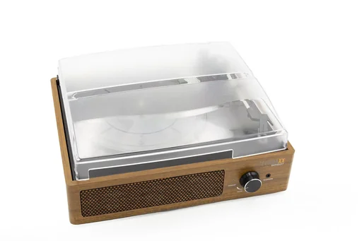 "Retro record player with recording function, Bluetooth image"