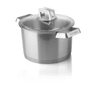 Mehrzer Premium - Tall cooking pot with lid - 20 cm - stainless steel