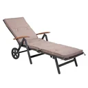 Garden Cushion - For Lounger - 196x55x5cm - Cream
