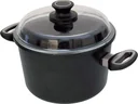 Cooking pot with glass lid, 24 cm, 13 cm high, 5 liters