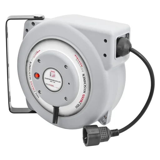 "Electric cable reel 15 m with waterproof plastic housing image"