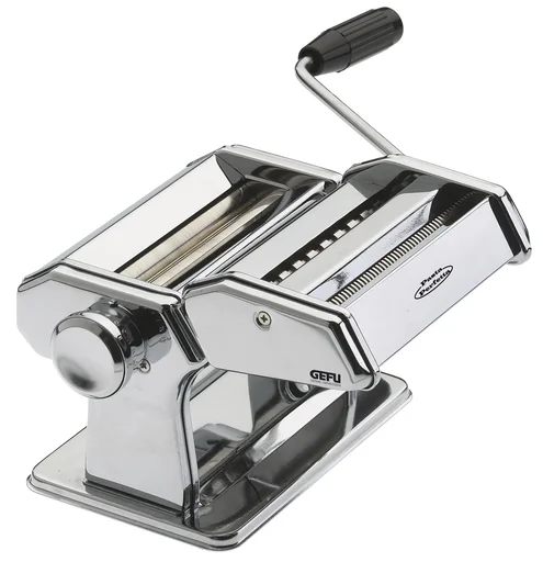 "Pasta machine "PASTA PARFETTA DE LUXE SET", with attachments for 6 different types of pasta image"