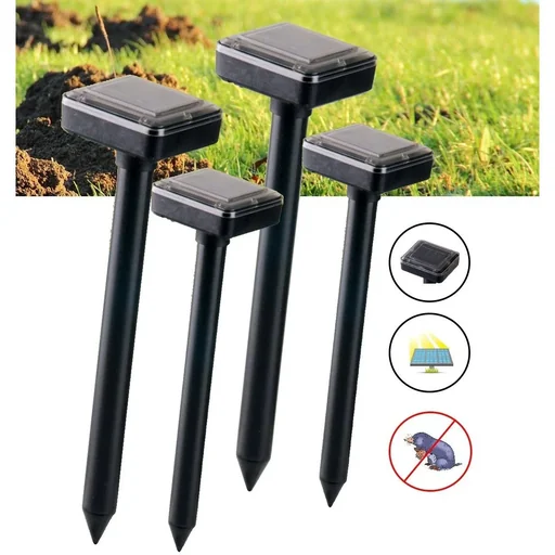 "4x Guard'n care solar-powered mole repellent image"