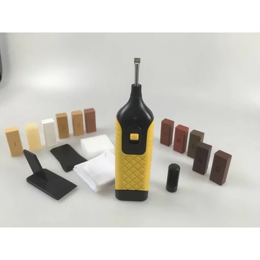 "Repair kit for laminate + set of 11 colors of hard wax sticks image"