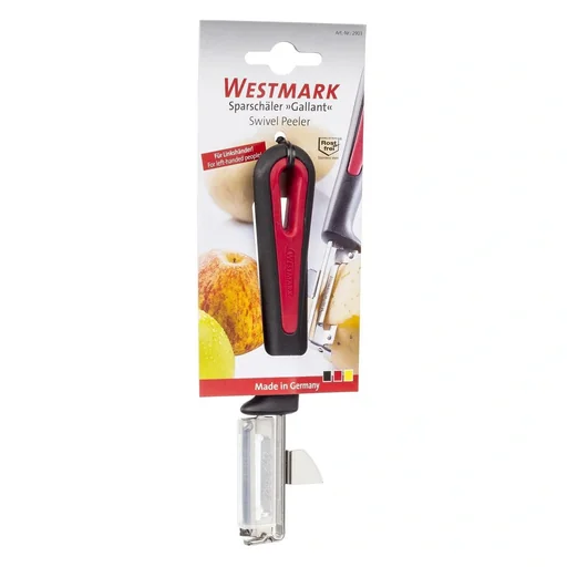 "Peeler with cutter “Gallant”, left-handed, stainless steel image"