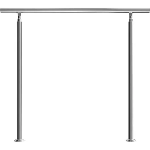 "Railing - stainless steel - silver - 107.5 x 120 cm image"