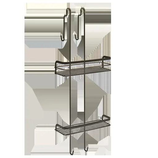 "Shower shelf "Origin Lava", black, matt, 26 x 19 x 70 cm image"