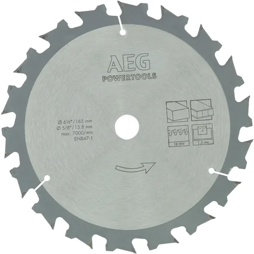 "Circular saw blades cordless devices 165 / 15.8mm image"