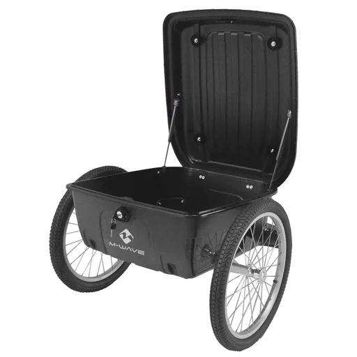 "Luggage bike trailer, aluminum frame - black - 20 image"