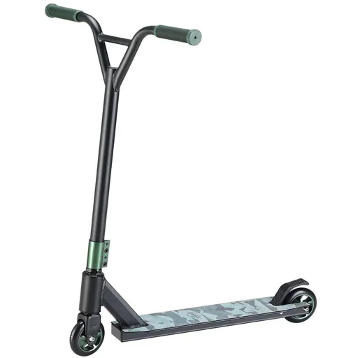 "Premium Stunt Scooter - Camouflage / Green - ABEC 9 - Aluminum image"
