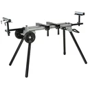 Base frame for miter saws Work table for miter and crosscut saws Saw frame miter saw steel black + silver side