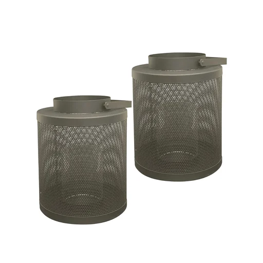 "Lanterns set of 2 made of metal image"