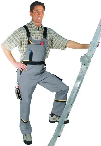 "Work dungarees, grey, size 46 image"