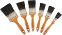 Flat brush set 6-piece with Chinese bristles