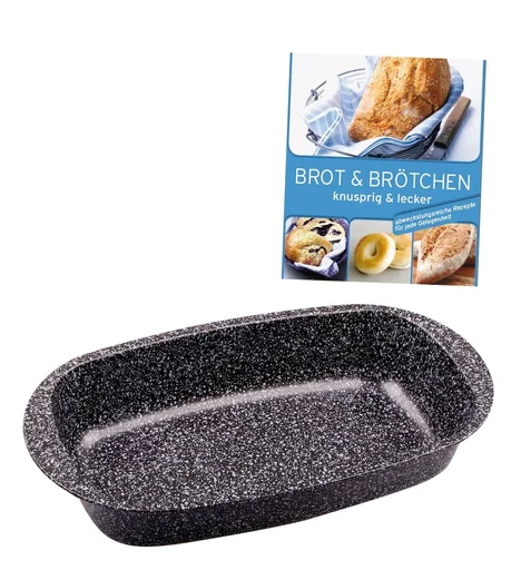 "Bread baking pan "Granito" + FREE "Bread, Rolls & Co." recipe book image"