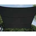 WATER-PERMEABLE SUN SHADE - SQUARE - 5 x 5 m - DARK GREY