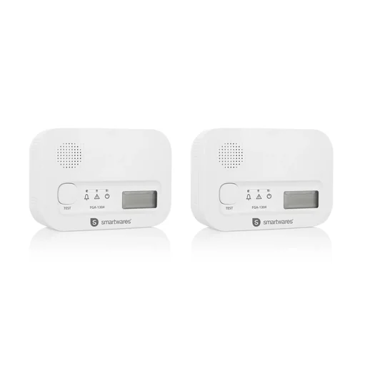 "Carbon monoxide detector 10-year sensor, 2 pieces image"