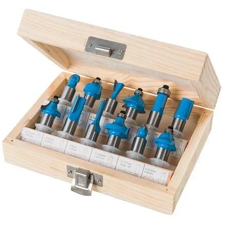 "12-piece 12 mm TCT milling cutter set image"
