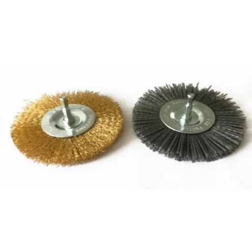 "2x metal/nylon weed brushes for joint cleaner GFR 401 - 110mm brush diameter image"