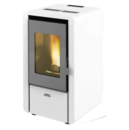 "Pellet stove Petite white image"