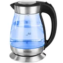 Kettle Black/Silver Glass/Stainless Steel 1.7L