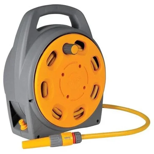 "Hose box, - including 20 (Ø 12.5 mm) meters of hose - fittings and garden sprayer - grey image"