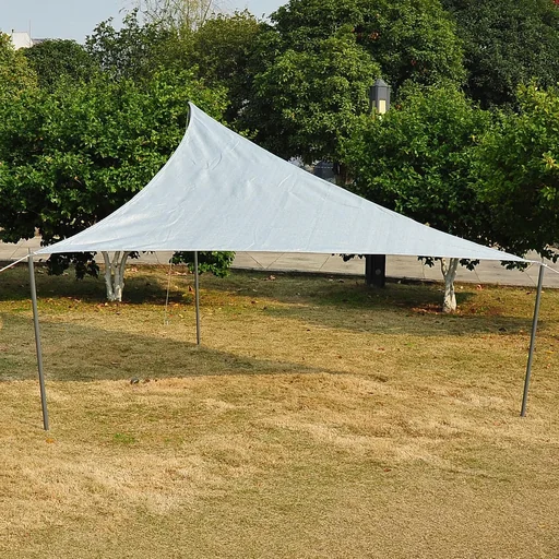 "Sun sail (grey) sun protection triangle HDPE (3x3x3m) image"
