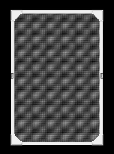 "Fly screen for roof windows with magnetic frame, white, 80 x 140 cm image"