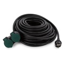 Extension cable with 2 outputs out of service - Schuko 20 m