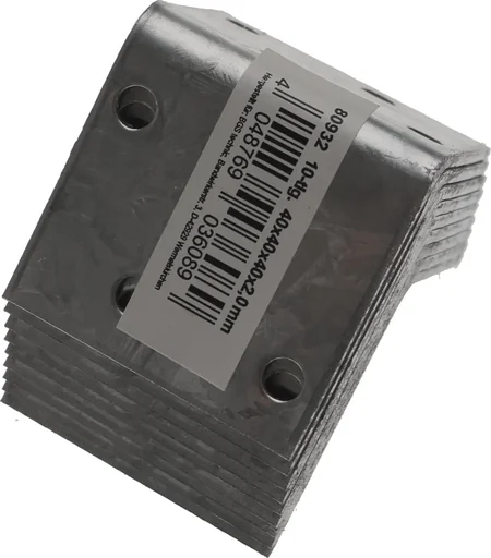 "Angle connector 40 x 40 x 40 mm, 10 pieces image"