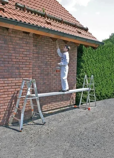 "Teleboard telescopic aluminum plank extendable from 2.04 to 3.5 m length image"