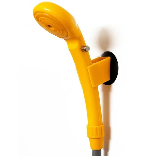"Camping shower with submersible pump image"