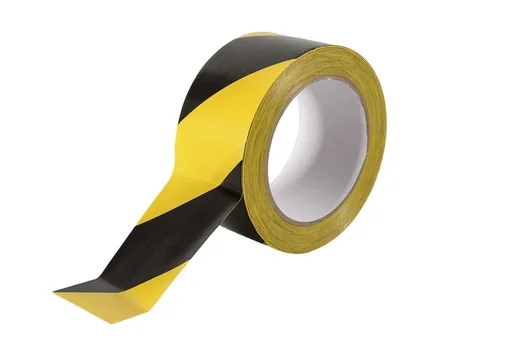 "Warning and marking tape, yellow/black, 33 m image"