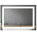 Bathroom mirror LED light mirror wall mirror 50 x 70 x4cm