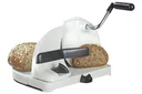 Bread slicer with hand crank