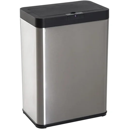 "Automatic trash can with infrared sensor 52L silver image"