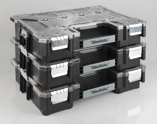"Assortment case with 12 interchangeable boxes image"