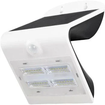 "VT-768 LED solar wall light with motion sensor - 3W - 400Lm - 4000K - white - solar energy image"