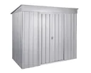 Tool shed pent roof Skillion 84, silver metallic