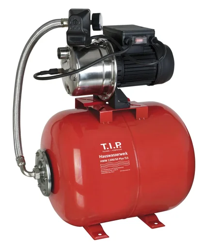 "Domestic waterworks HWW 1300/50 Plus TLS with dry-run protection and 50 litre tank image"