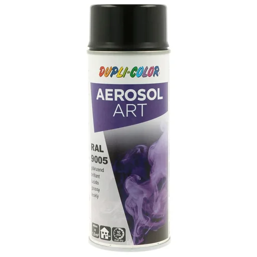 "Aerosol Art spray can, RAL 9005, jet black, glossy, 400 ml image"