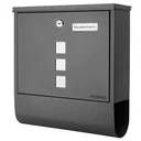 Mailbox with newspaper holder anthracite 30.5x8.5x33.5cm