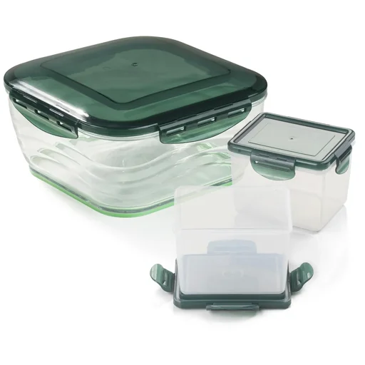 "Collecting container set for Nicer Dicer Chef, 6-piece, plastic image"