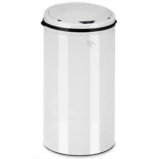 "Waste bin with sensor 56 liters white image"