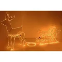 Nampook Christmas Lights - Reindeer with Sleigh - 60 x 28 x 77 cm