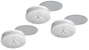 Smoke detector flat 3 x + 3 x magnetic attachment - SAVINGS SET!